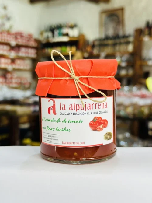 Mermelada de tomate con finas hierbas